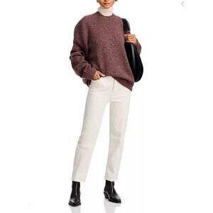 Redone Jeans Womens 24 70s Ultra High Rise Stove Pipe Straight Ivory Chic Retro